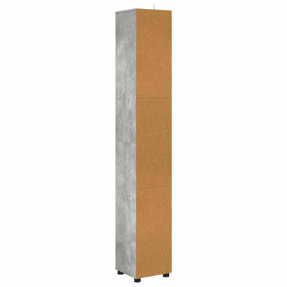 Mobile da Bagno con porta Grigio cemento 30,5 x 30 x 195 cm | homemem39