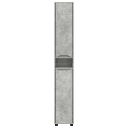 Mobile da Bagno con porta Grigio cemento 30,5 x 30 x 195 cm | homemem39