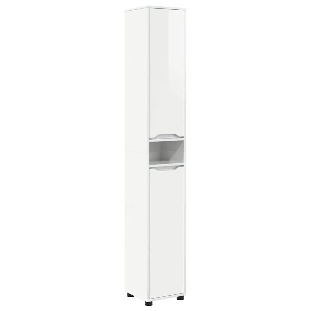 Mobile da Bagno Bianco Lucido 30,5 x 30 x 195 cm | homemem39
