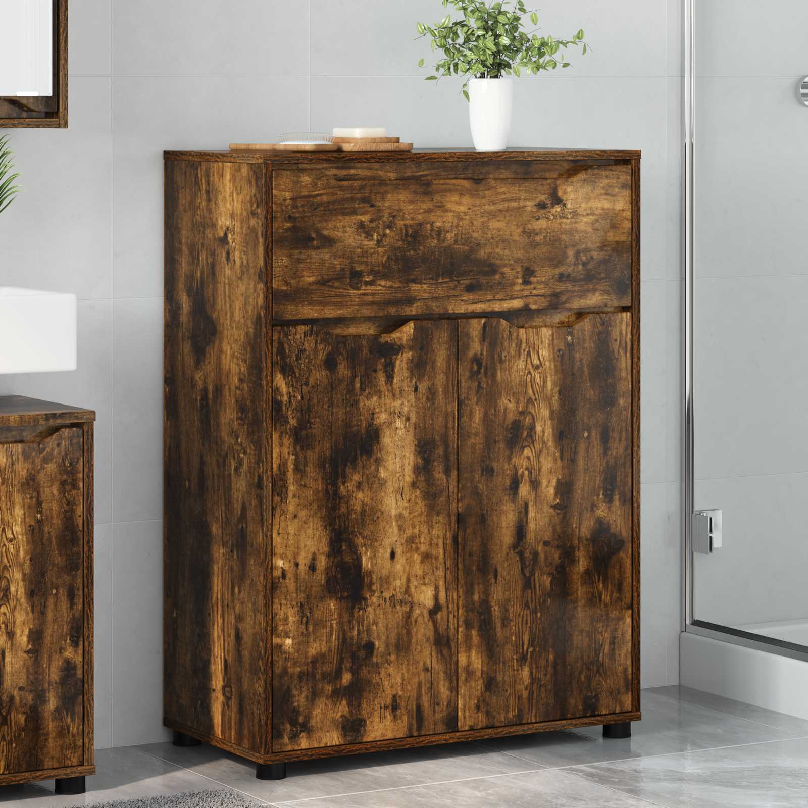 Mobile da Bagno Rovere fumé 72,5 x 36,5 x 100 cm | homemem39