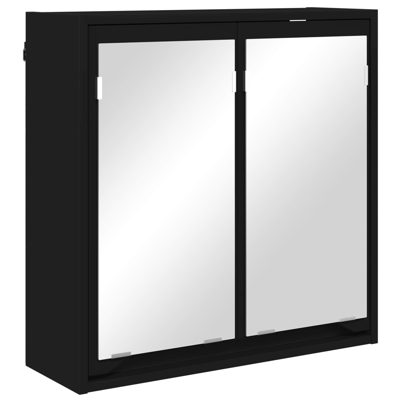 Mobiletto per specchio da bagno Nero 60 x 20 x 60 cm | homemem39