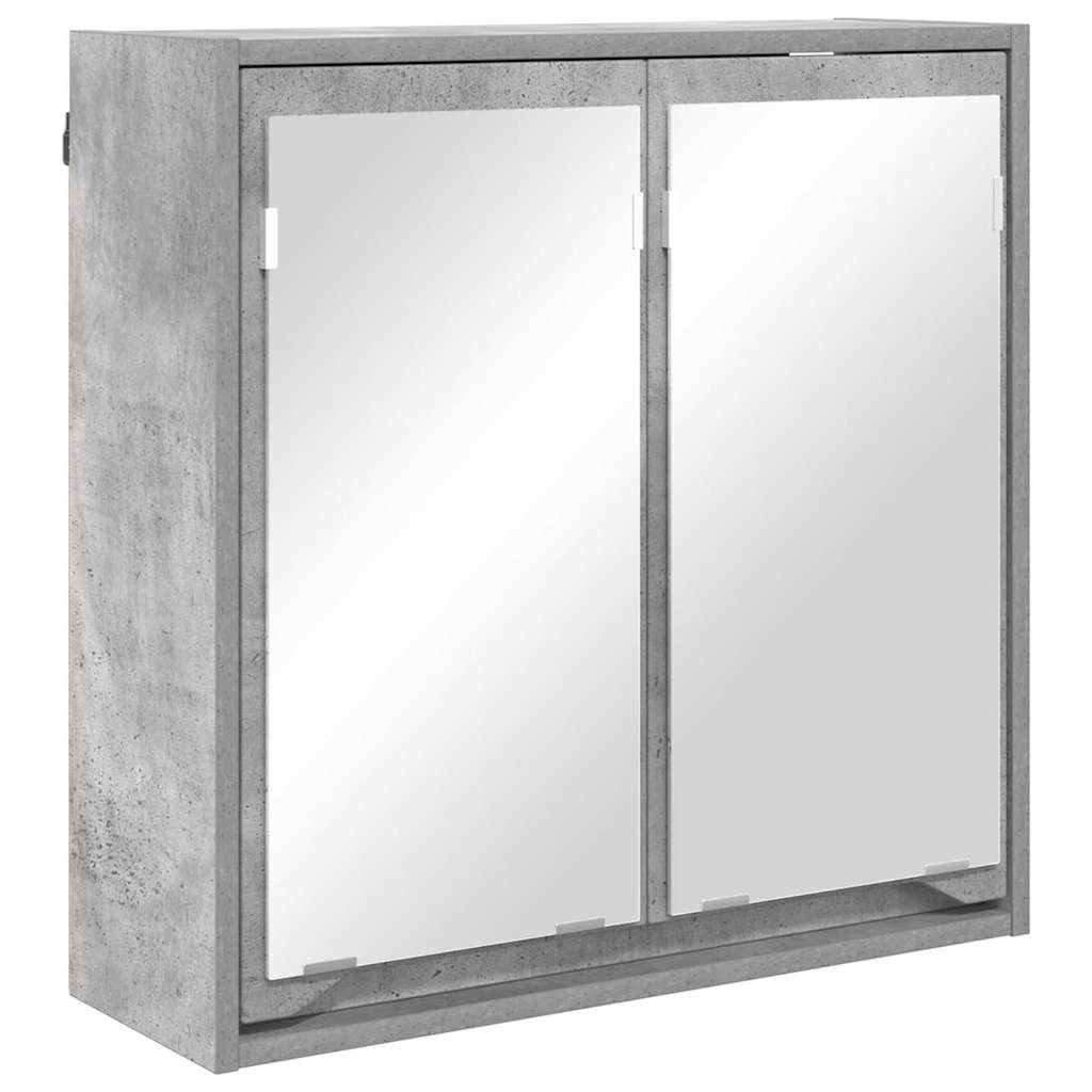 Mobiletto per specchio da bagno Grigio cemento 60 x 20 x 60 cm | homemem39