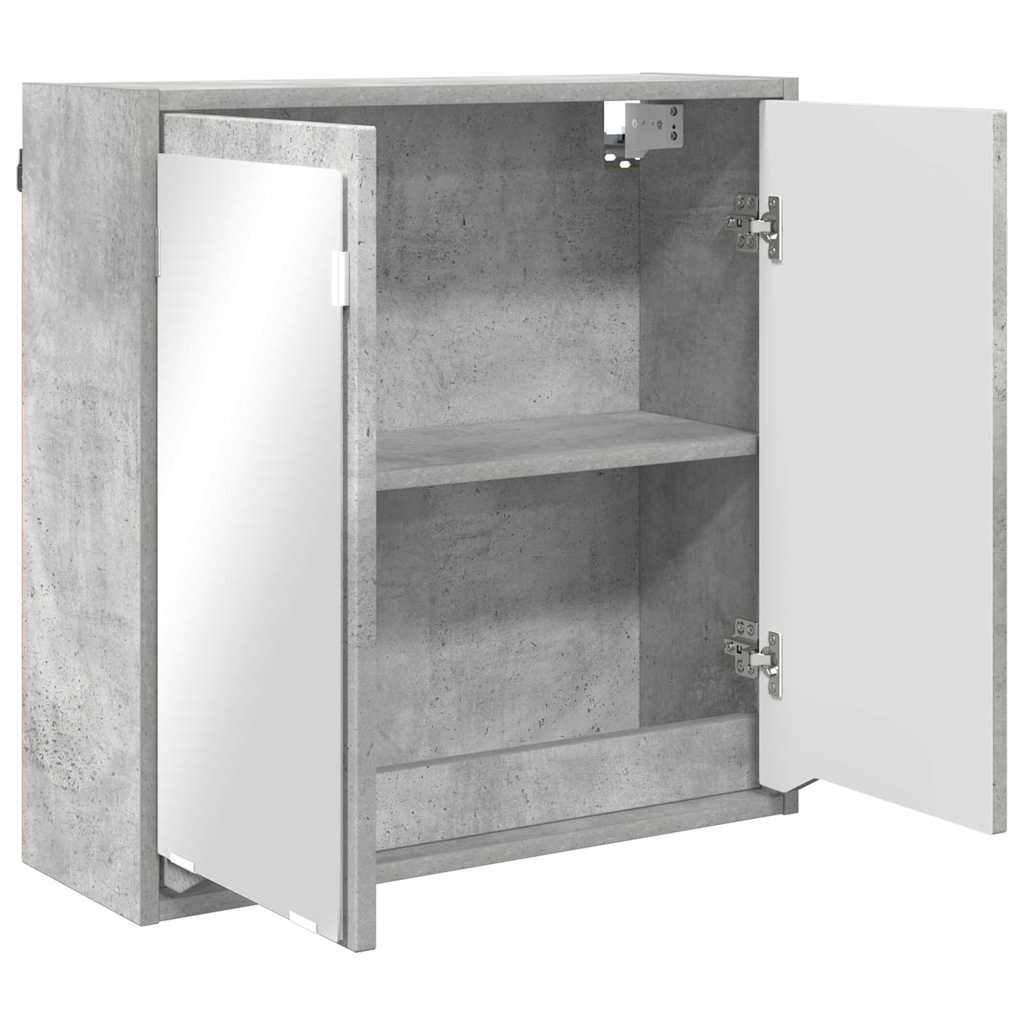 Mobiletto per specchio da bagno Grigio cemento 60 x 20 x 60 cm | homemem39