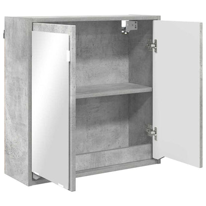 Mobiletto per specchio da bagno Grigio cemento 60 x 20 x 60 cm | homemem39