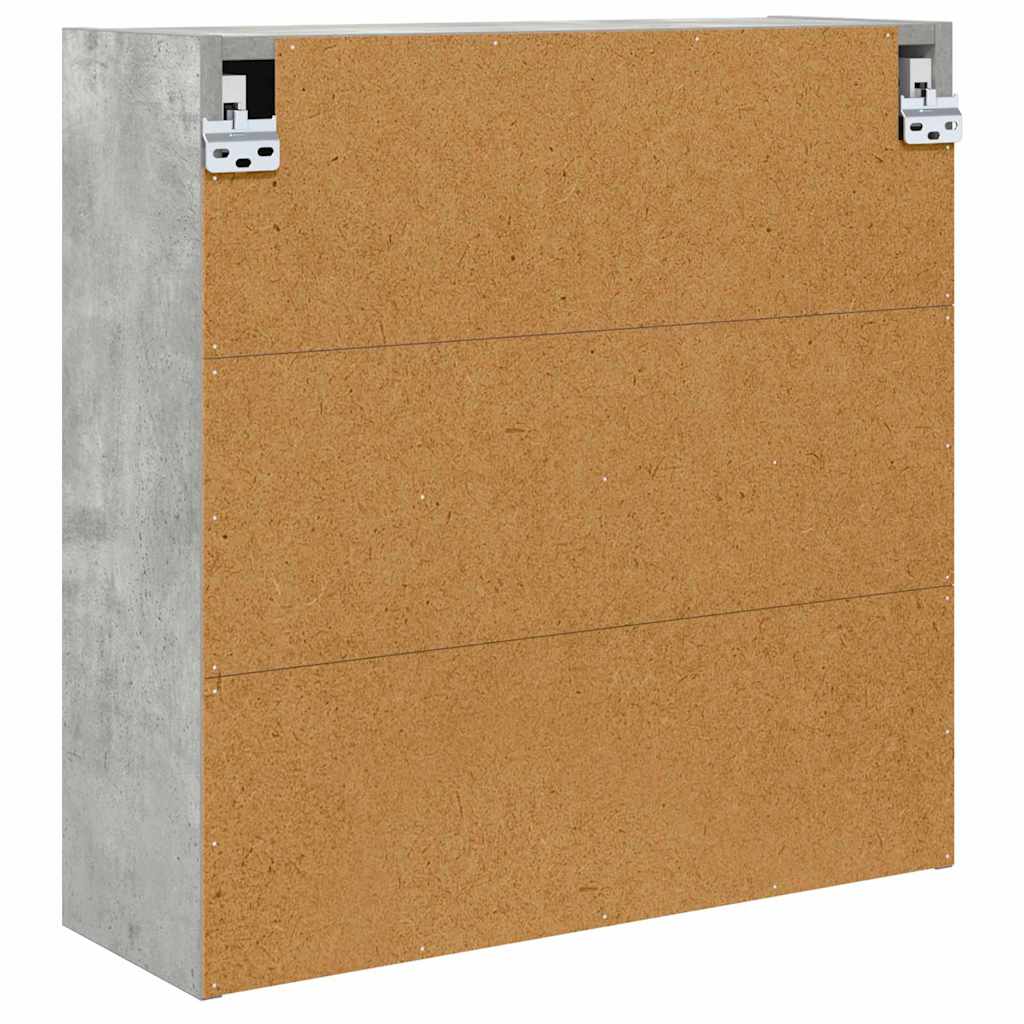 Mobiletto per specchio da bagno Grigio cemento 60 x 20 x 60 cm | homemem39