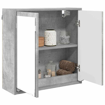 Mobiletto per specchio da bagno Grigio cemento 60 x 20 x 60 cm | homemem39