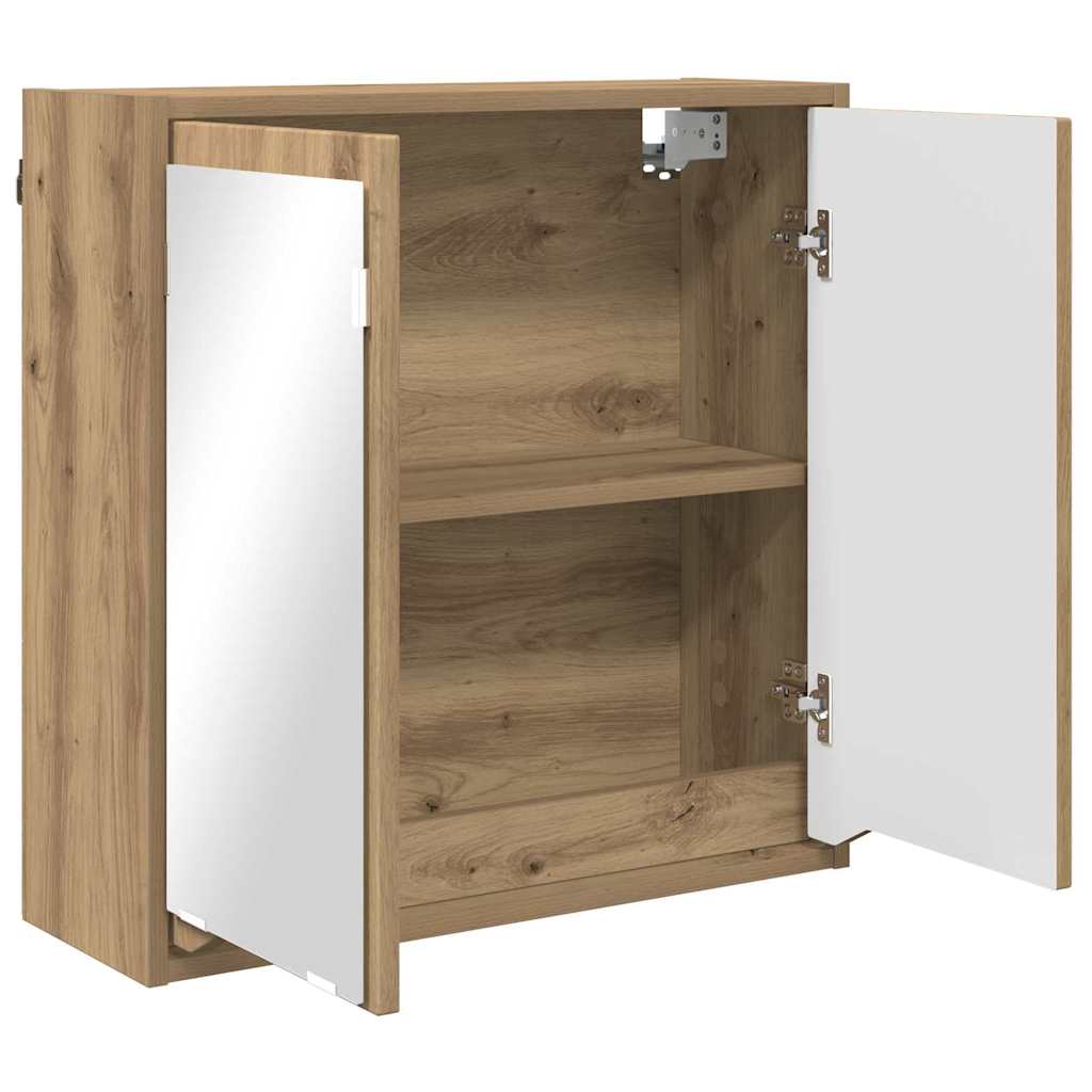 Mobiletto per specchio da bagno Rovere artigianale | homemem39