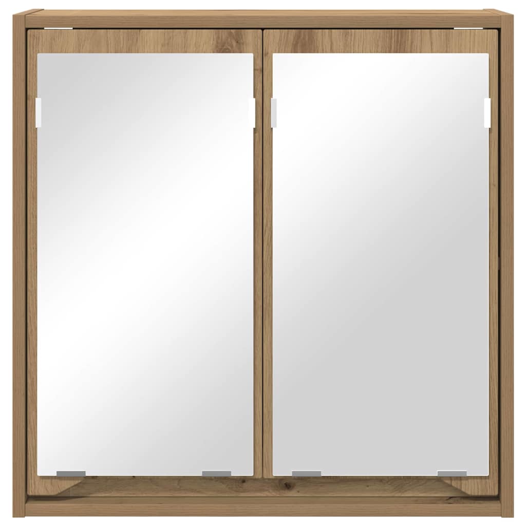 Mobiletto per specchio da bagno Rovere artigianale | homemem39