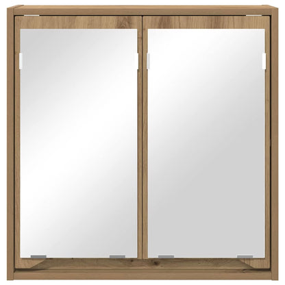 Mobiletto per specchio da bagno Rovere artigianale | homemem39