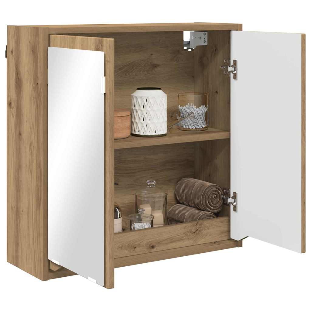 Mobiletto per specchio da bagno Rovere artigianale | homemem39