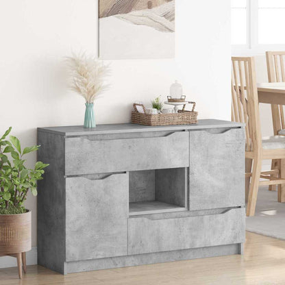 Credenza Grigio cemento 100 x 30 x 65,6 Legno multistrato