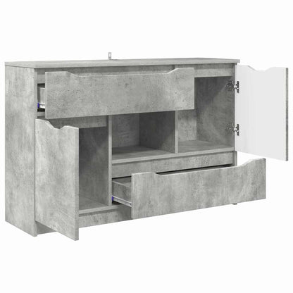 Credenza Grigio cemento 100 x 30 x 65,6 Legno multistrato