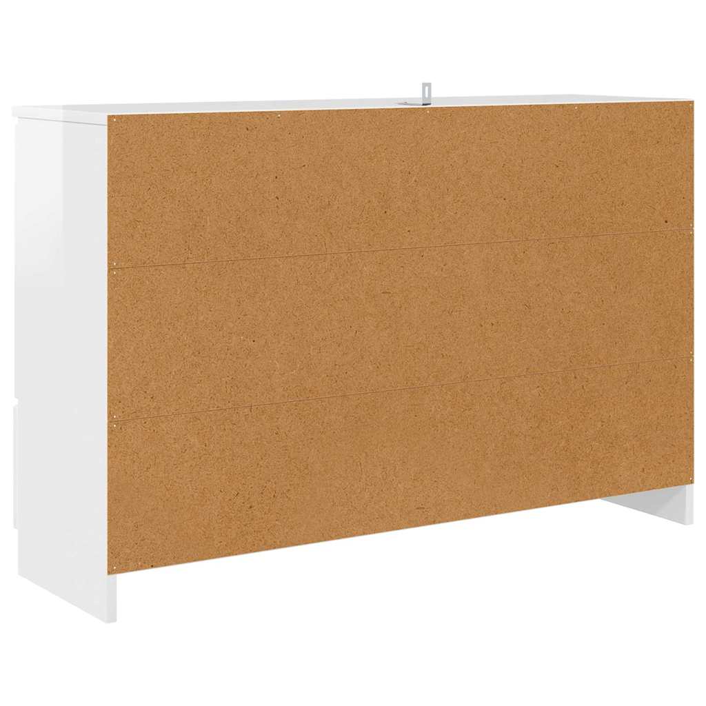 Credenza Bianco Lucido 100 x 30 x 65,6 Legno multistrato