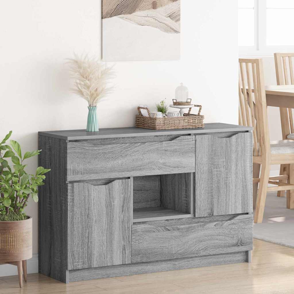 Credenza Grigio Sonoma 100 x 30 x 65,6 Legno multistrato