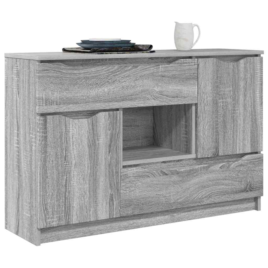 Credenza Grigio Sonoma 100 x 30 x 65,6 Legno multistrato
