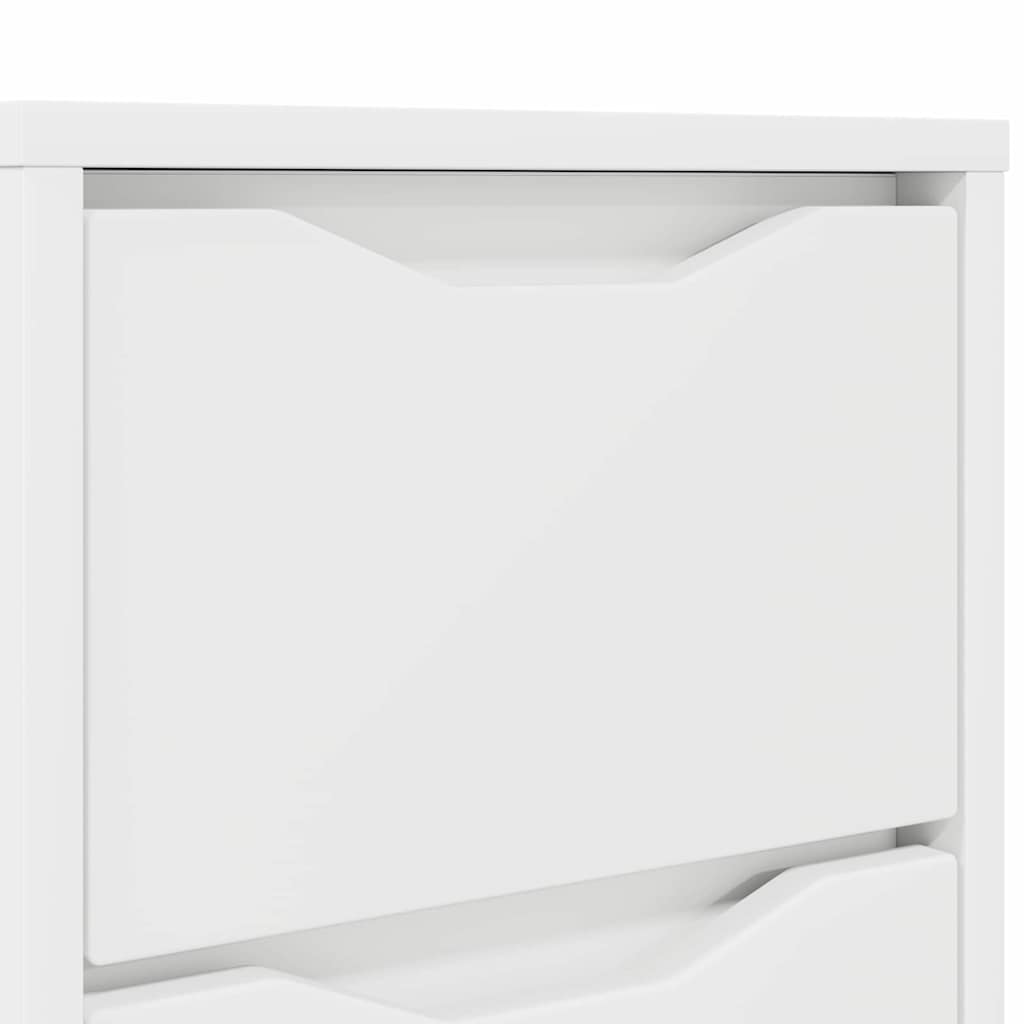 Comodino Bianco 30,5 x 30 x 43 cm Legno multistrato | homemem39