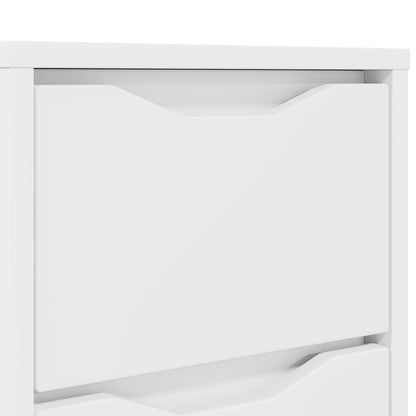 Comodino Bianco 30,5 x 30 x 43 cm Legno ingegnerizzato