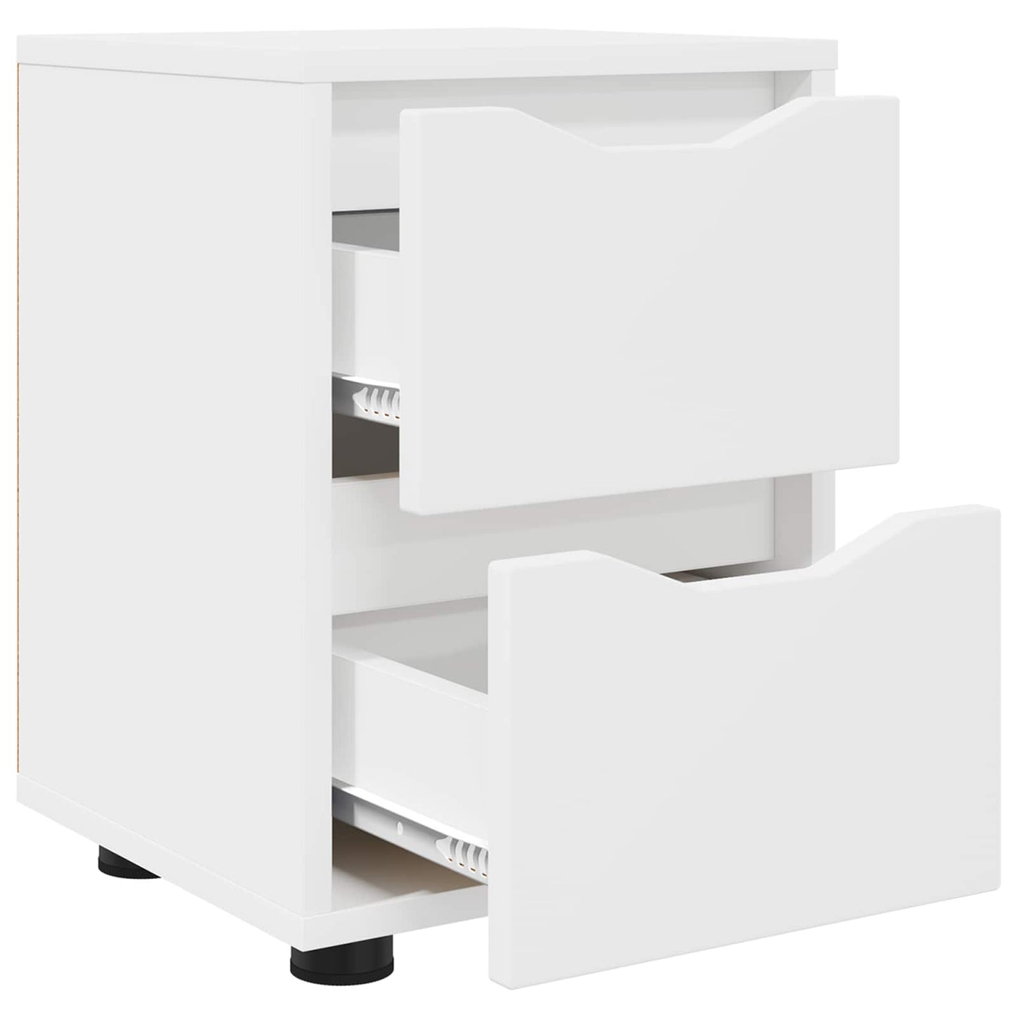 Comodino Bianco 30,5 x 30 x 43 cm Legno ingegnerizzato