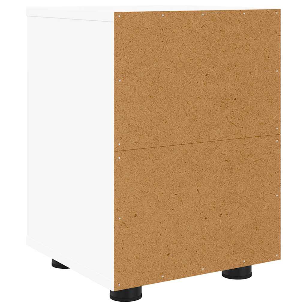 Comodino Bianco 30,5 x 30 x 43 cm Legno multistrato | homemem39