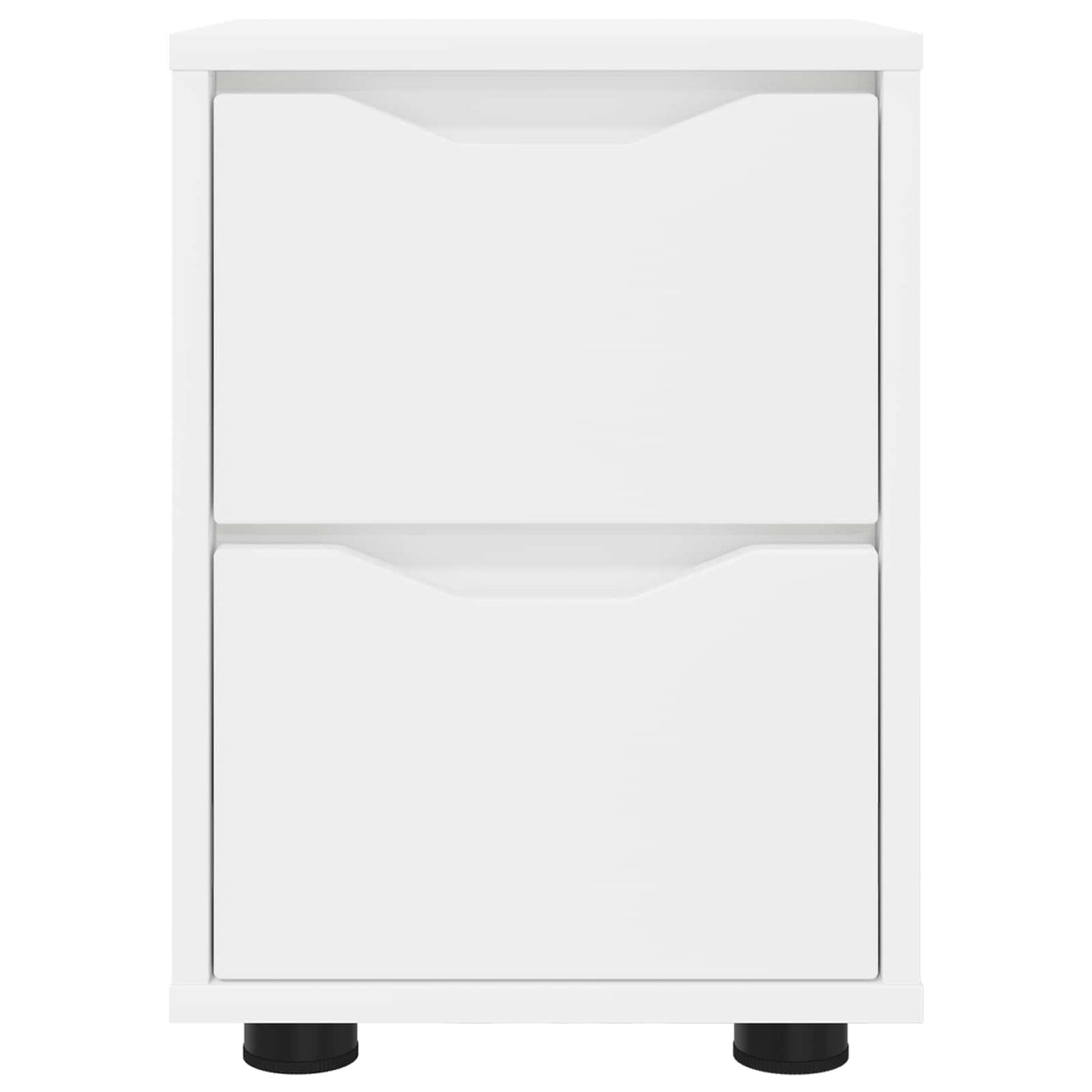 Comodino Bianco 30,5 x 30 x 43 cm Legno ingegnerizzato