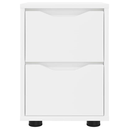 Comodino Bianco 30,5 x 30 x 43 cm Legno ingegnerizzato
