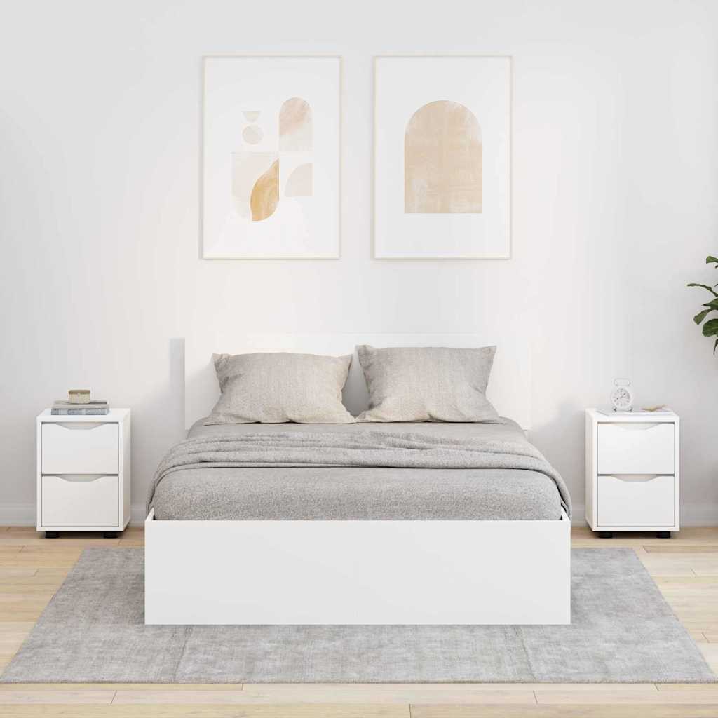 Comodini 2 pcs Bianco 30,5 x 30 x 43 cm Legno multistrato | homemem39