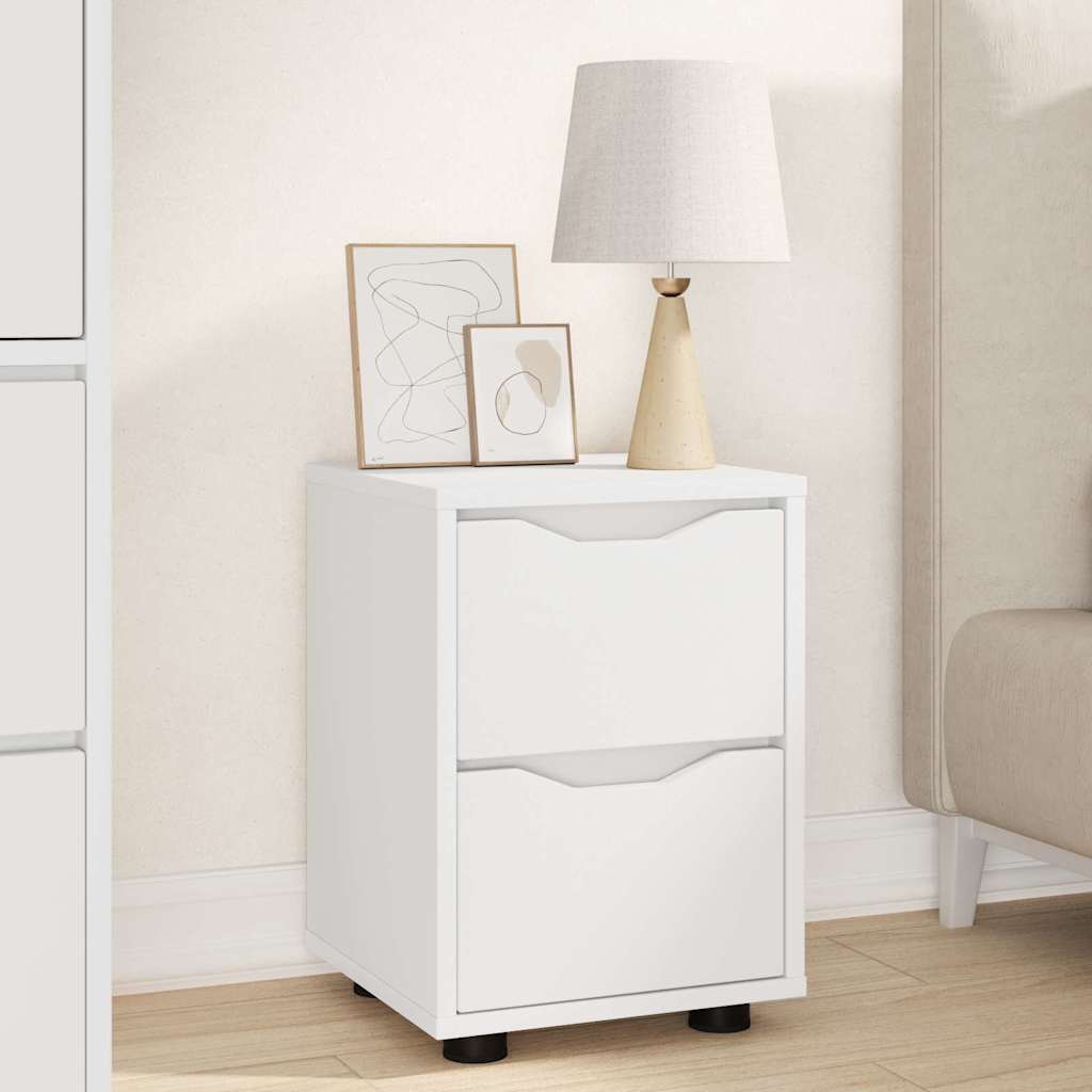 Comodini 2 pcs Bianco 30,5 x 30 x 43 cm Legno multistrato | homemem39