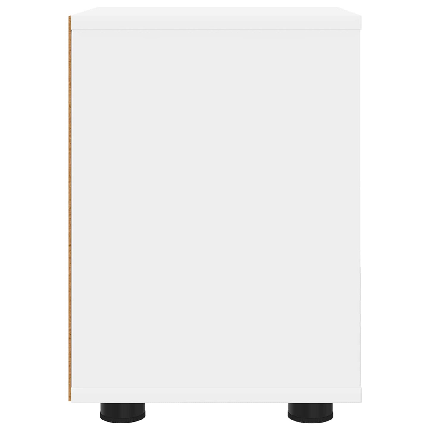 Comodini 2 pz Bianco 30,5 x 30 x 43 cm Legno ingegnerizzato