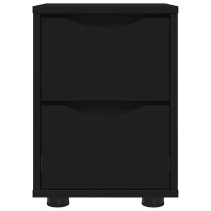 Comodini 2 pz Nero 30,5 x 30 x 43 cm Legno ingegnerizzato