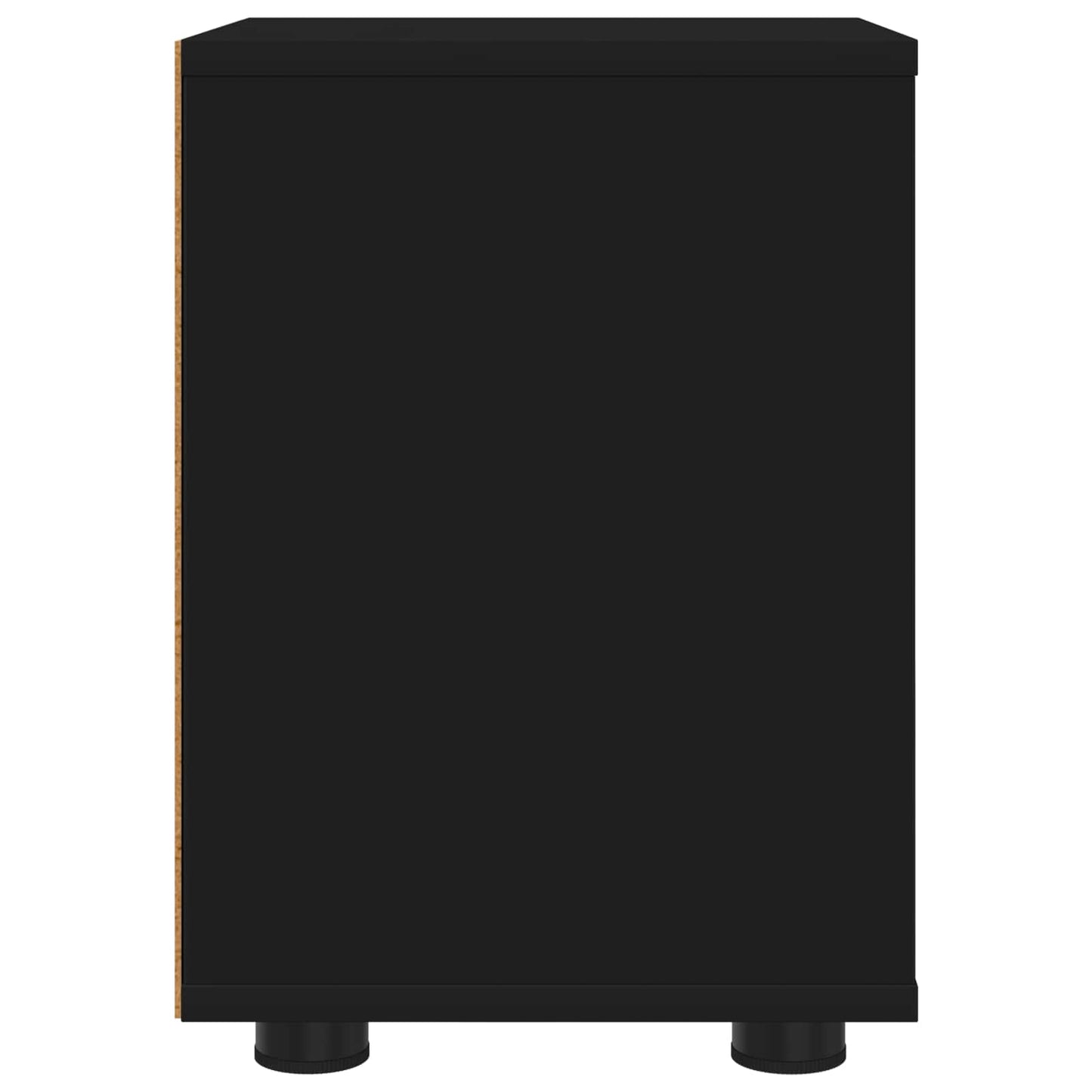 Comodini 2 pz Nero 30,5 x 30 x 43 cm Legno ingegnerizzato