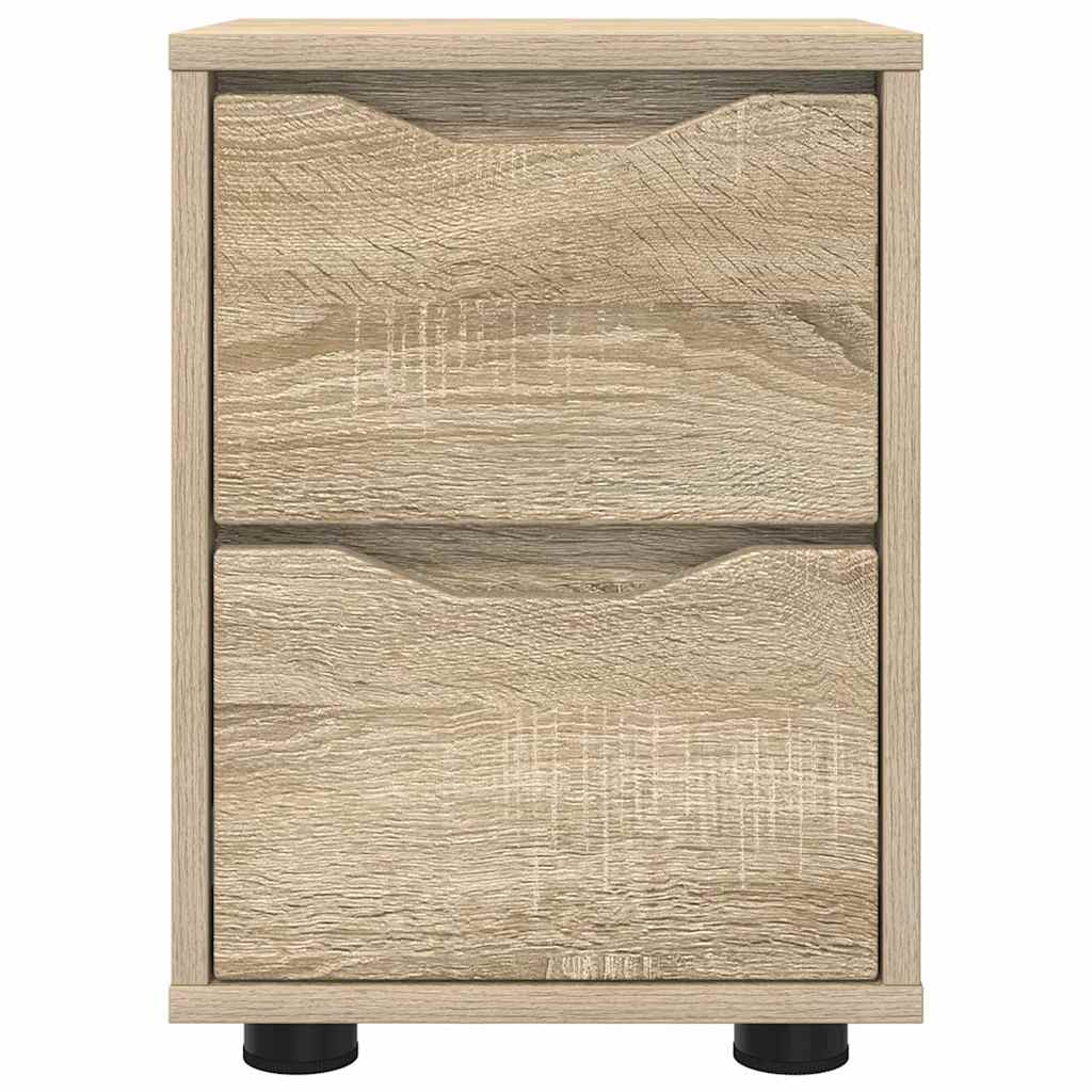Comodini con cassetto 2 pcs Rovere Sonoma 30,5 x 30 x 43 cm