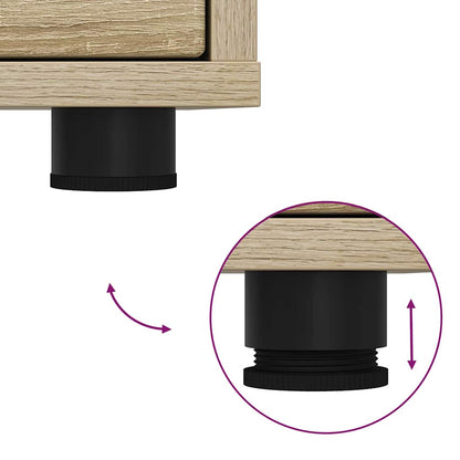 Comodini con cassetto 2 pcs Rovere Sonoma 30,5 x 30 x 43 cm