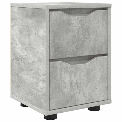 Comodino Grigio cemento 30,5 x 30 x 43 cm Legno multistrato | homemem39