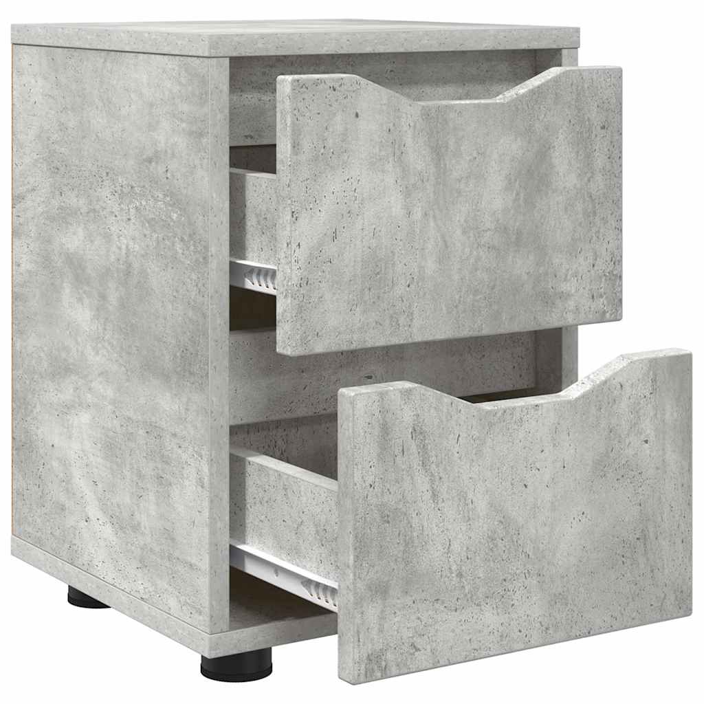 Comodino Grigio cemento 30,5 x 30 x 43 cm Legno multistrato | homemem39