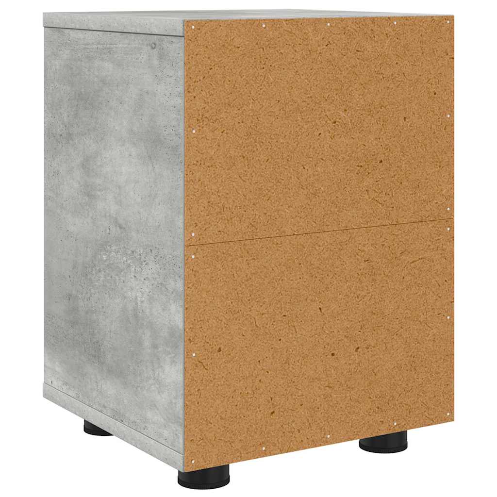 Comodino Grigio cemento 30,5 x 30 x 43 cm Legno multistrato | homemem39