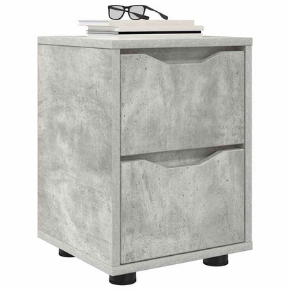 Comodino Grigio cemento 30,5 x 30 x 43 cm Legno multistrato | homemem39