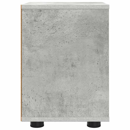 Comodino Grigio cemento 30,5 x 30 x 43 cm Legno multistrato | homemem39