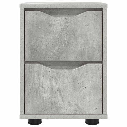 Comodini con cassetto 2 pcs Grigio cemento 30,5 x 30 x 43 cm | homemem39