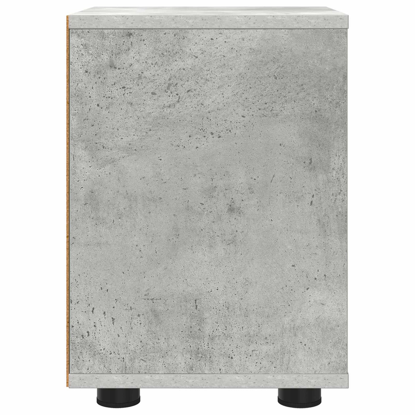 Comodini 2 pz Grigio cemento 30,5 x 30 x 43 cm