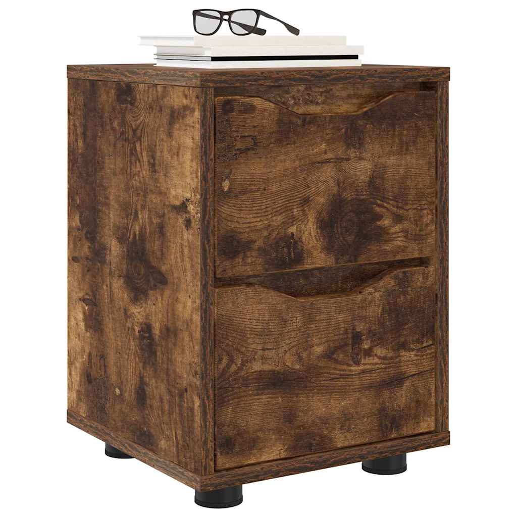 Comodino Rovere fumé 30,5 x 30 x 43 cm Legno multistrato | homemem39