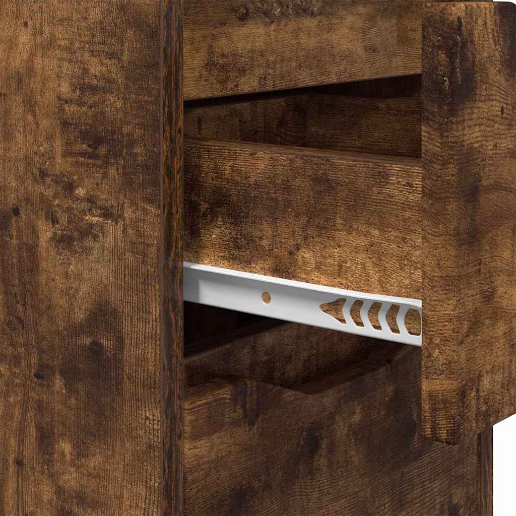 Comodini 2 pcs Rovere fumé 30,5 x 30 x 43 cm Legno multistrato | homemem39