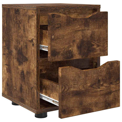 Comodini 2 pcs Rovere fumé 30,5 x 30 x 43 cm Legno multistrato | homemem39