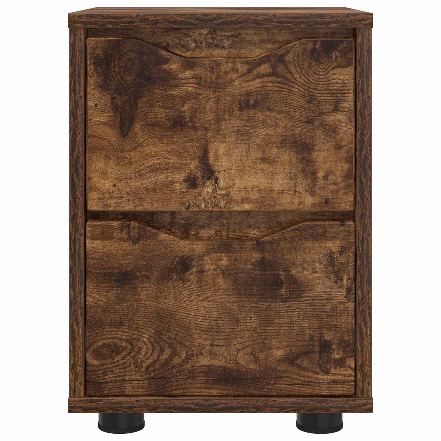 Comodini 2 pz Rovere fumé 30,5 x 30 x 43 cm