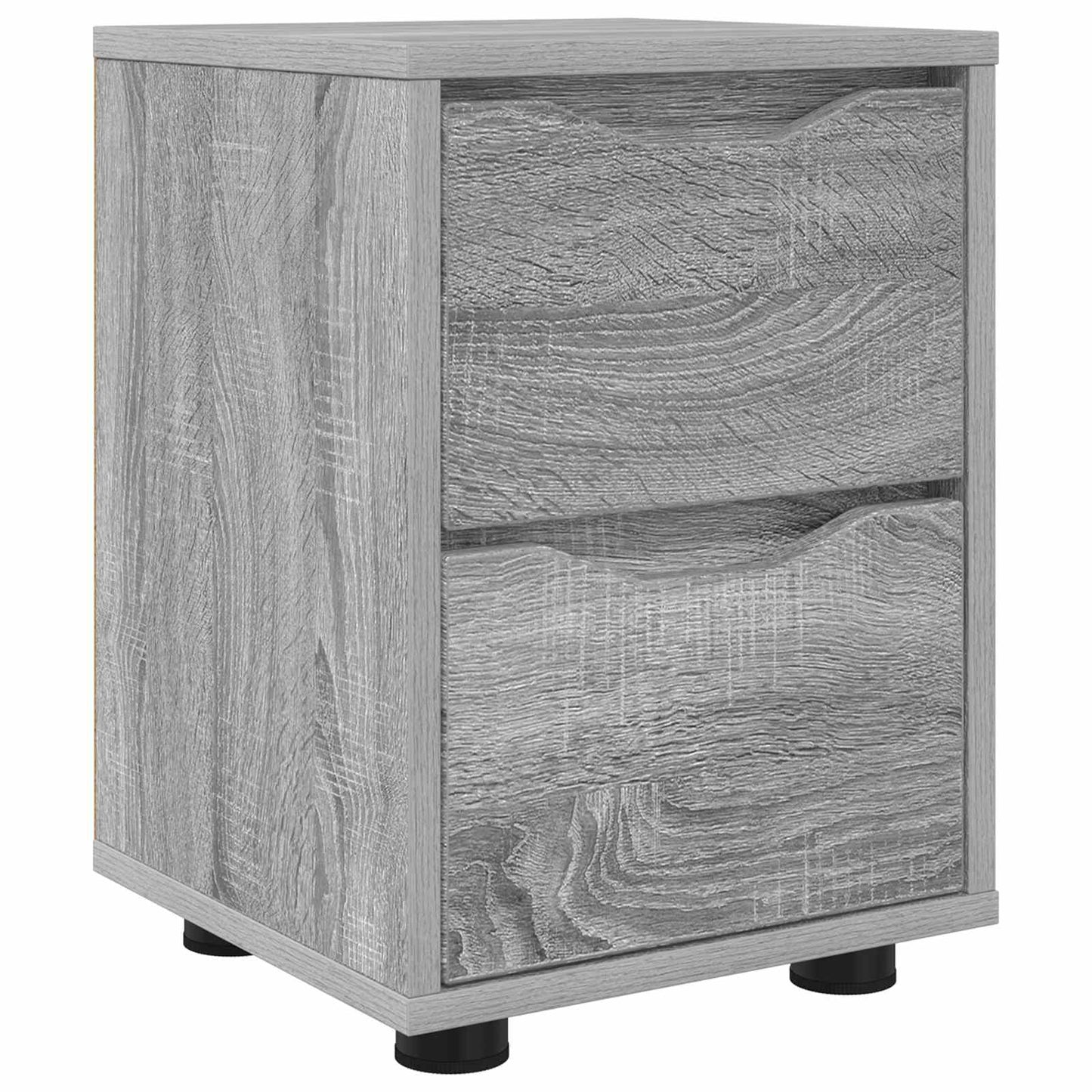 Comodino Grigio Sonoma 30,5 x 30 x 43 cm Legno ingegnerizzato