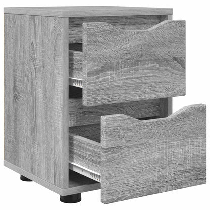 Comodino Grigio Sonoma 30,5 x 30 x 43 cm Legno ingegnerizzato