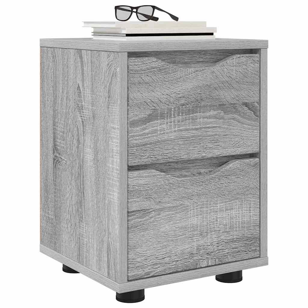 Comodino Grigio Sonoma 30,5 x 30 x 43 cm Legno multistrato | homemem39