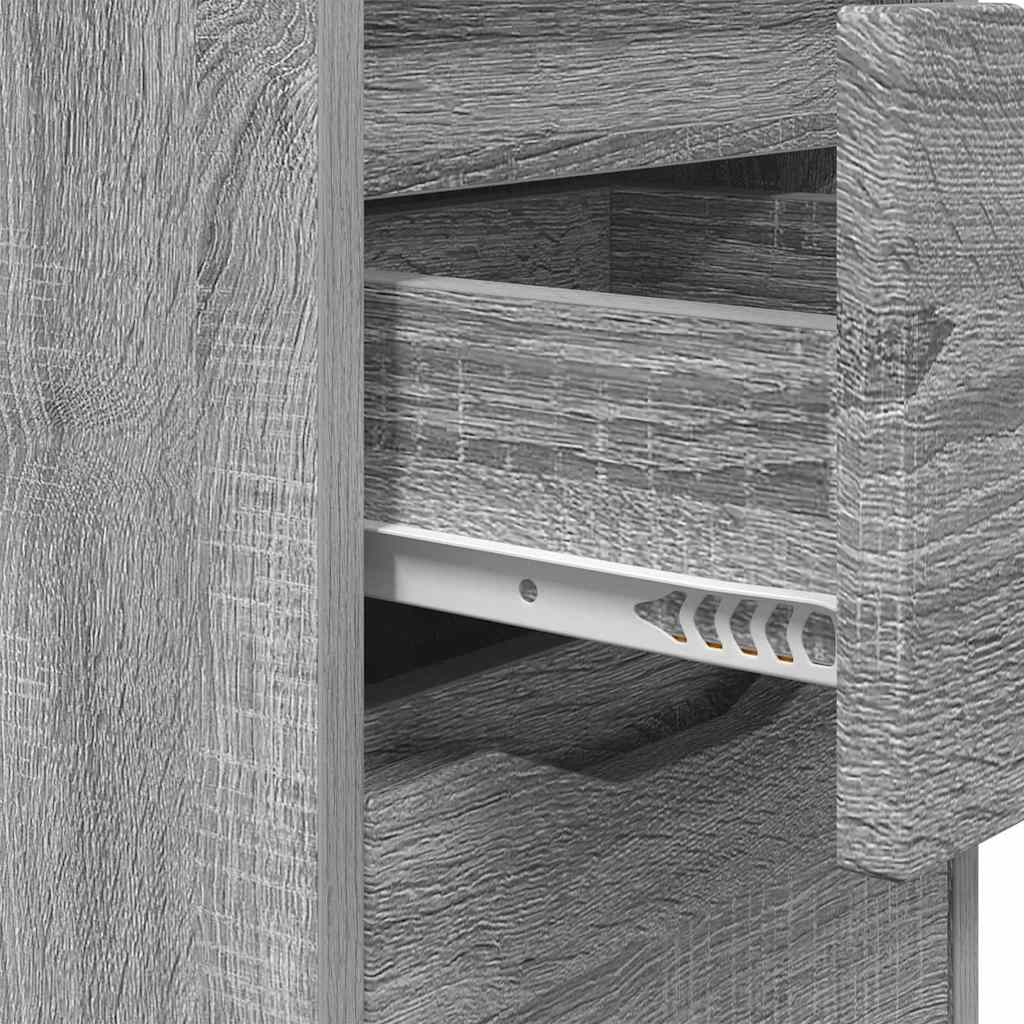 Comodini con cassetto 2 pcs Grigio Sonoma 30,5 x 30 x 43 cm | homemem39