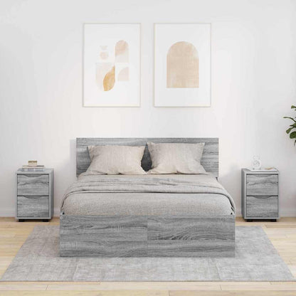 Comodini con cassetto 2 pcs Grigio Sonoma 30,5 x 30 x 43 cm | homemem39
