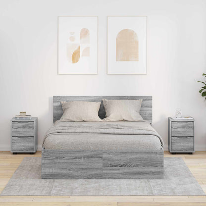 Comodini 2 pz Grigio Sonoma 30,5 x 30 x 43 cm