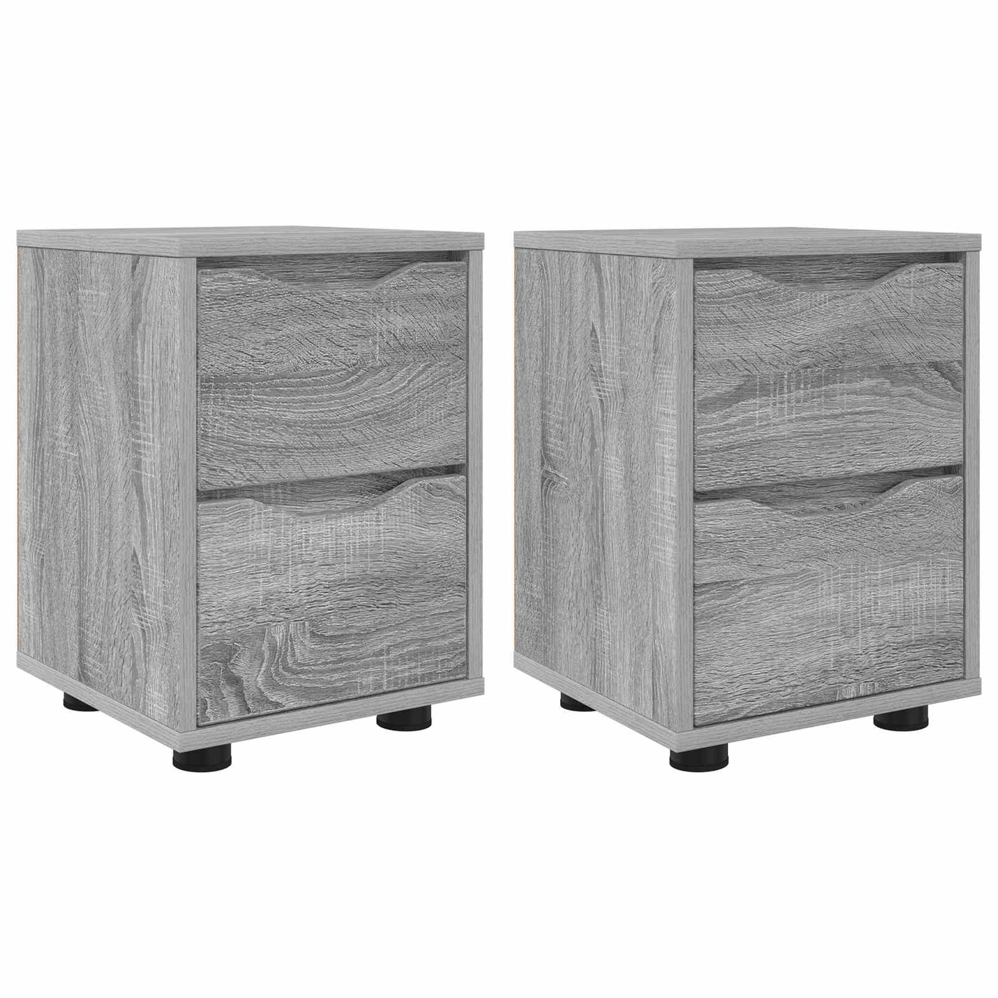 Comodini 2 pz Grigio Sonoma 30,5 x 30 x 43 cm